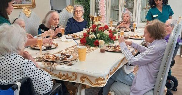 Dinner at Birthday Party